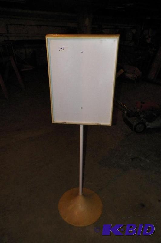 lot 104 image: Plastic Sign