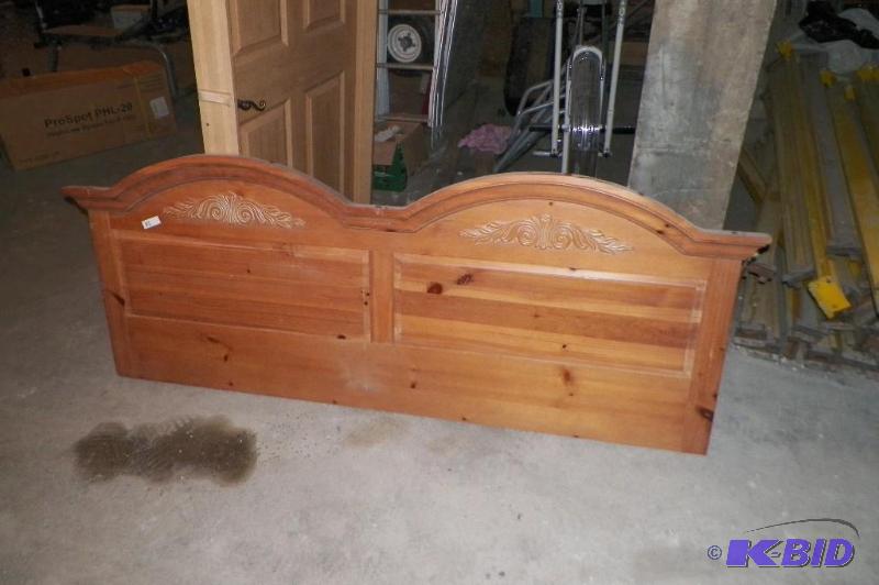 lot 112 image: Solid Wood Headboard