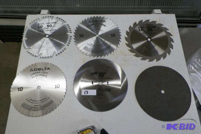 lot 13 image: Six New 10 inch Saw Blades