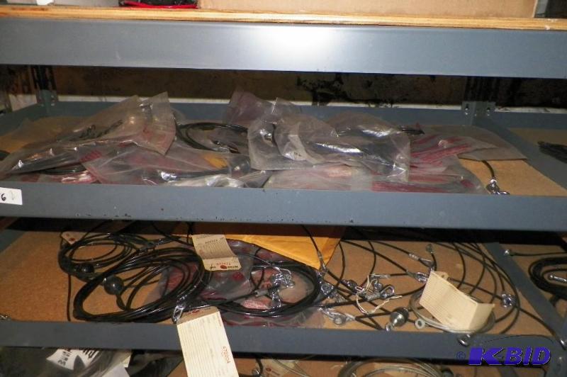 lot 156 image: 2 Shelves of cables and parts