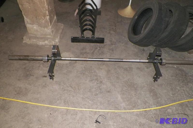 lot 168 image: Weight Bar on Frame Comes as shown