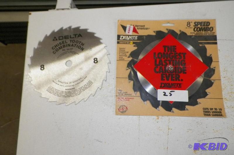 lot 25 image: 2 8 inch saw blades new