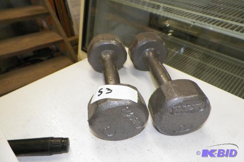 lot 53 image: VRX new 8 Pound Dumbbell Set