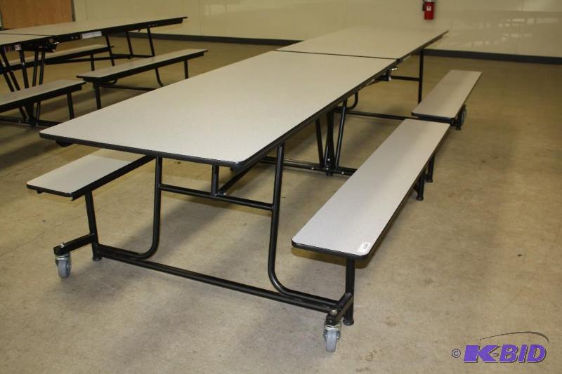 lot 106 image: AMTab II American Folding Rollaway tables- se...
