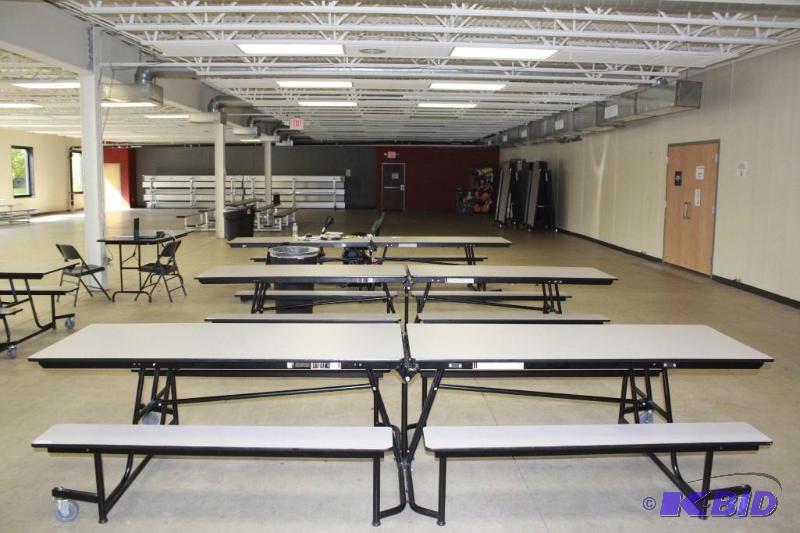 lot 108 image: AMTab II American Folding Rollaway tables- se...