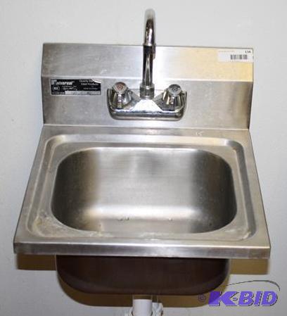 lot 134 image: Universal stainless steel Hand sink&nbsp16x1...
