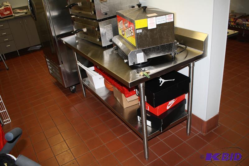 lot 143 image: Universal stainless steel work&nbsptable 60x...