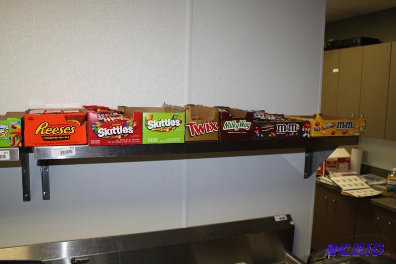 lot 150 image: Stainless steel shelf 48x12" contents no...