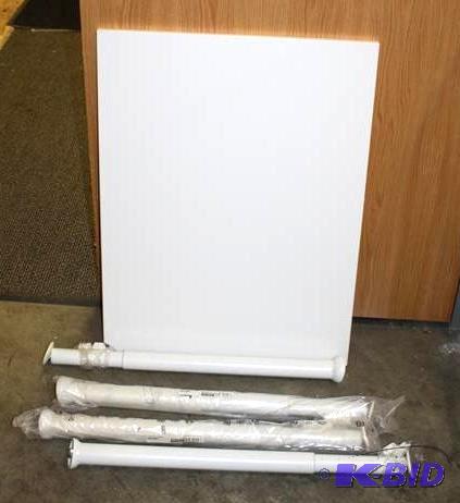 lot 166 image: Ikea Gallant table 36x18"...