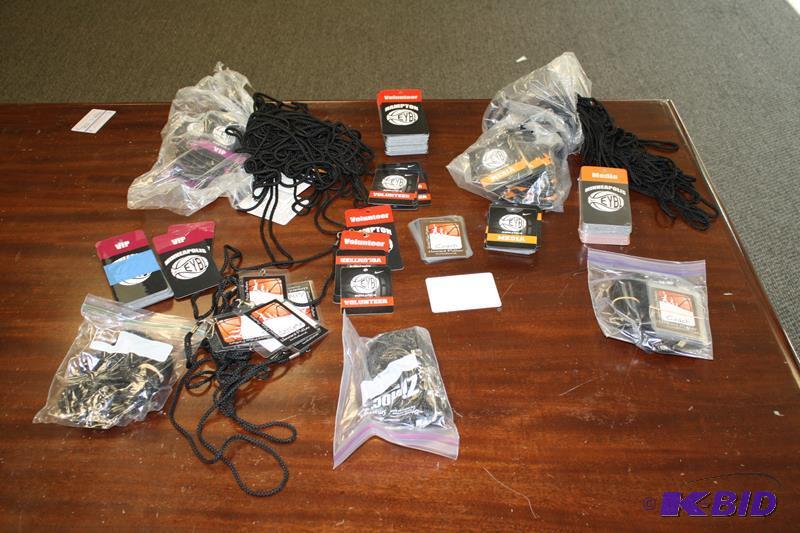lot 193 image: Lot of EYBL identification tags-VIP, Voluntee...