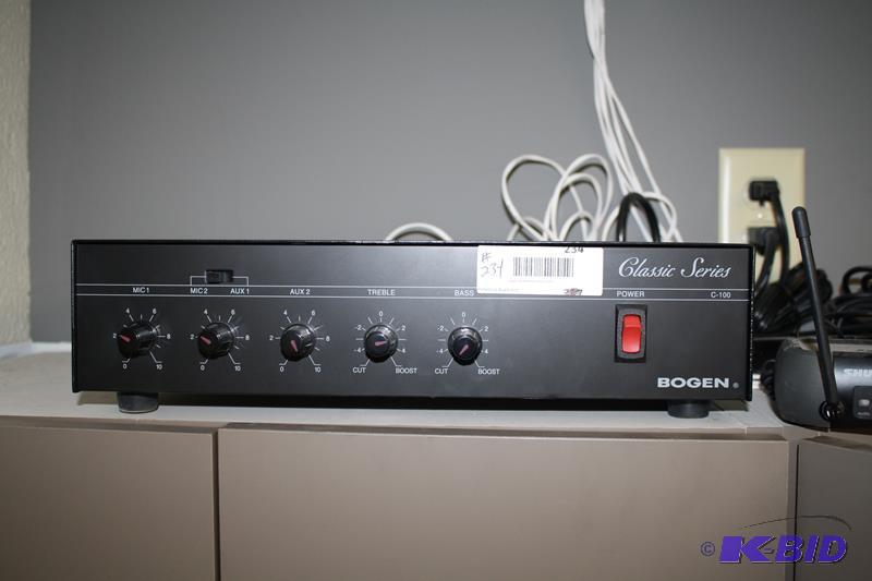lot 234 image: Bogen C-100 Classic Series PA Mixer Amplifier...