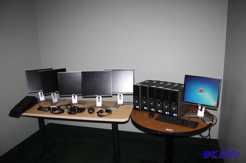 lot 248 image: 6 Dell computers Windows 7, Intel Pentiun D, ...