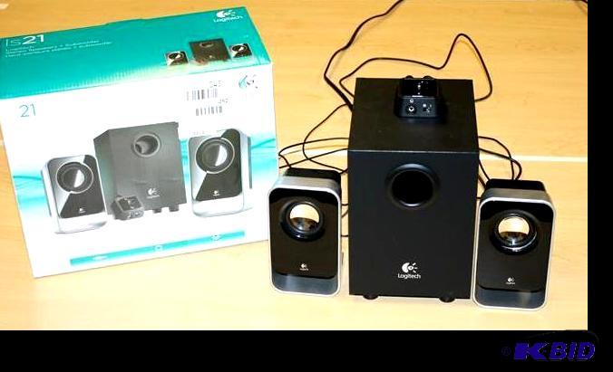 lot 252 image: ls21 Logitech stereo speakers and subwoofer. ...