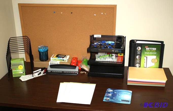 lot 258 image: Lot of misc. office supplies including- const...