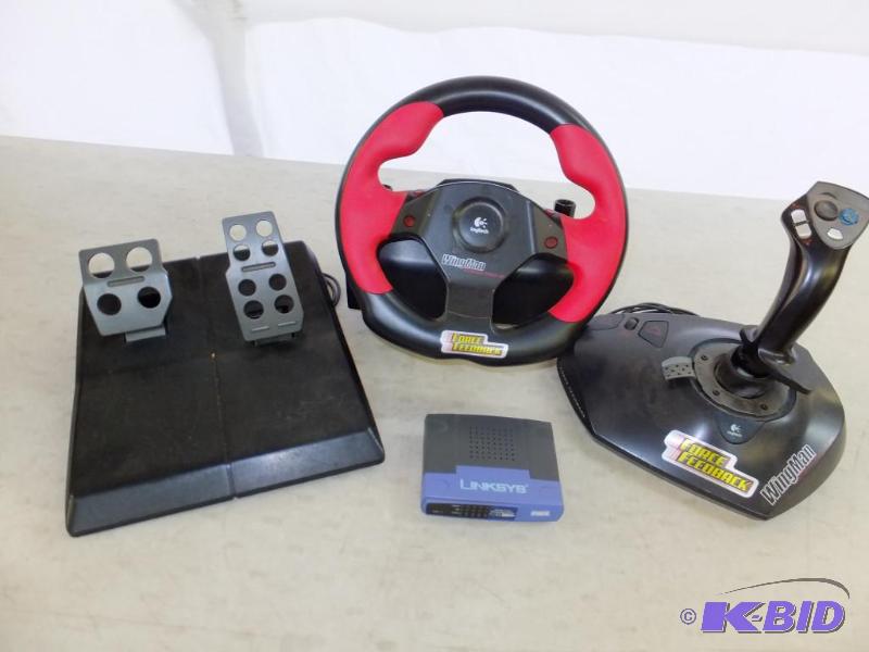 Steering Wheel and Pedals, Joystick, Hub