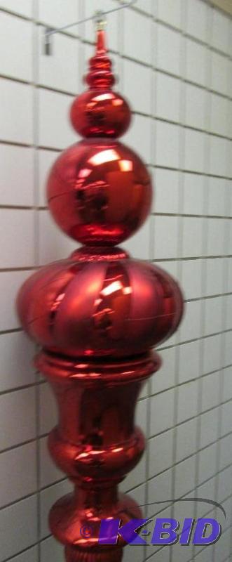 Red commercial 4 foot tall holiday ornament, ...
