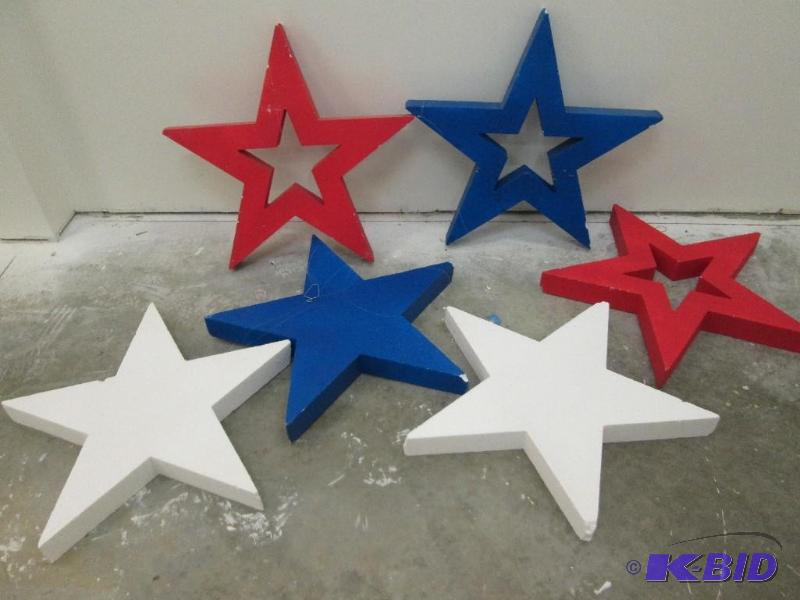 Lot of foam stars for decorating, approx. 29 ...
