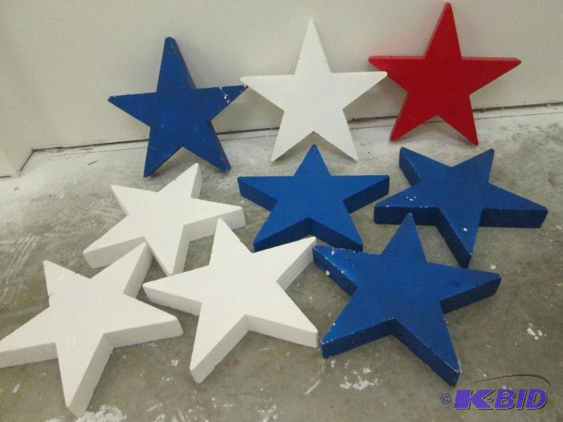 Lot of foam stars for decorating, approx. 19 ...