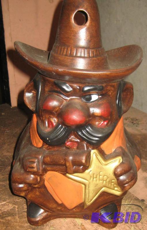 lot 010 image: Mid Century Sheriff Cookie Jar