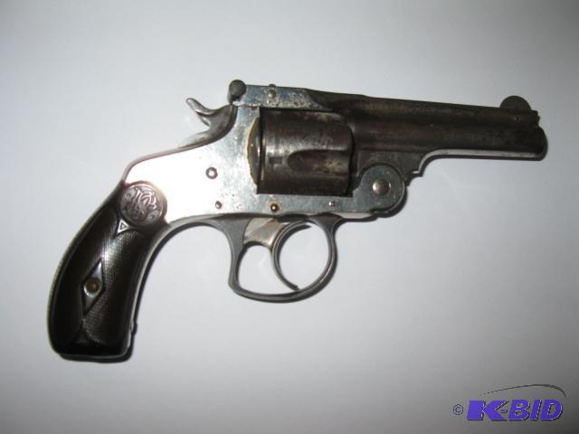 lot 14 image: Smith and Wesson, 38 double action 3rd Model,...
