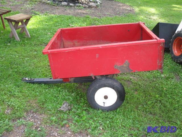 Lawn Tractor Trailer, 30x39x12, box has dump ...