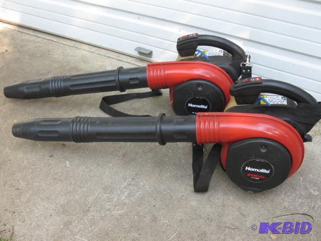 2 gas powered leaf blowers, one works, one ne...
