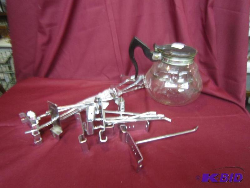 Hooks, Coffee pot etc