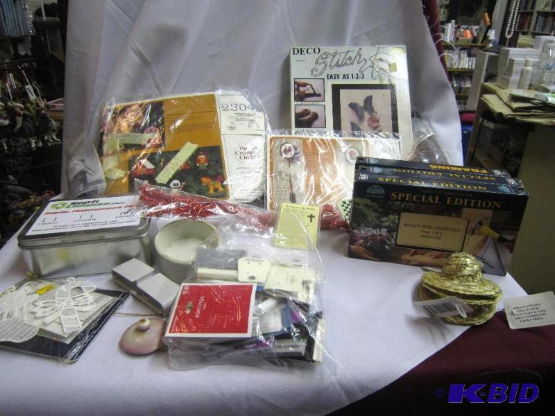 Box of misc Crafts