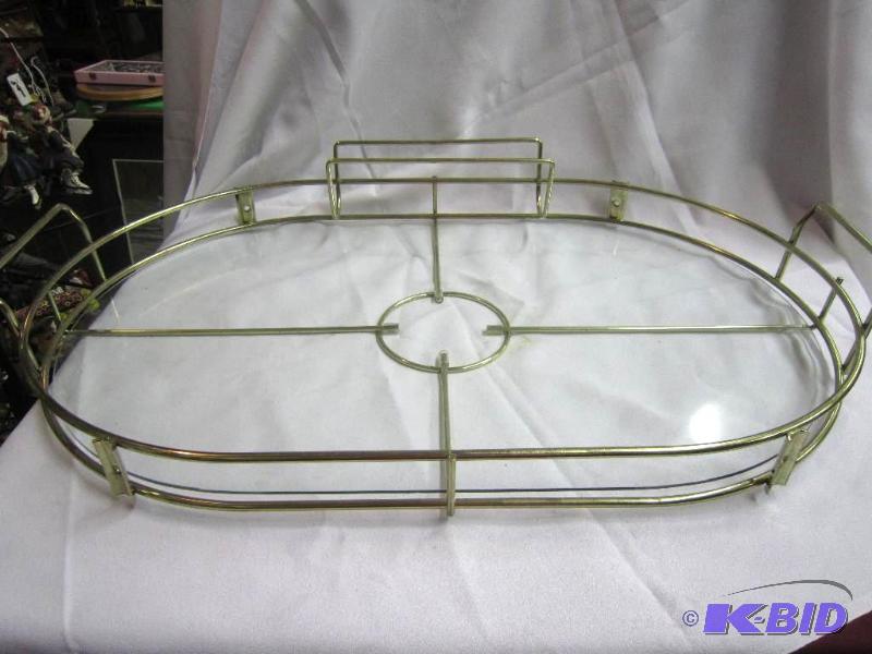 Glass serving tray