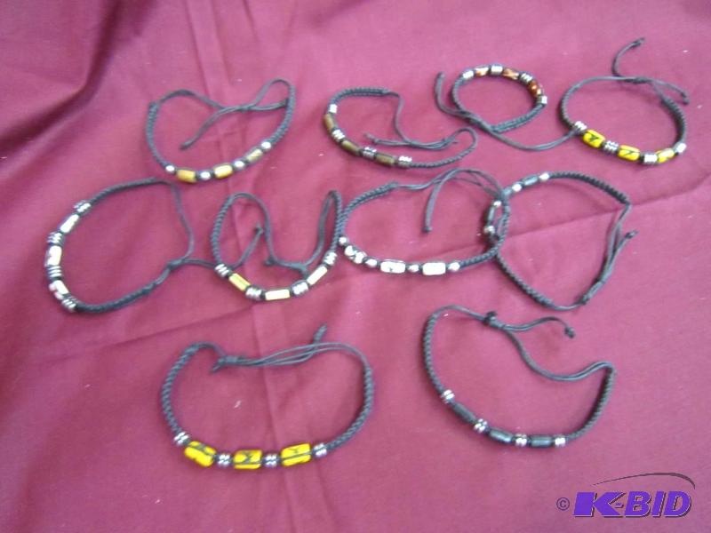 10 adjustable bracelets
