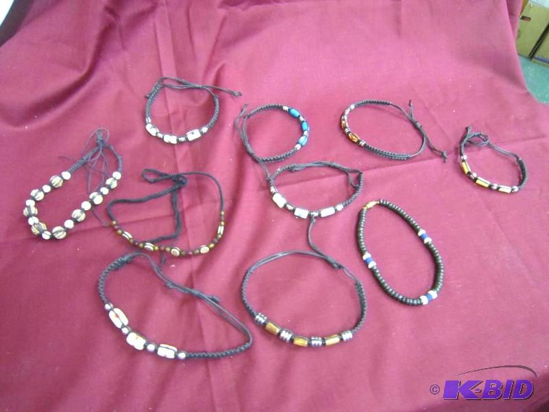 10 adjustable bracelets