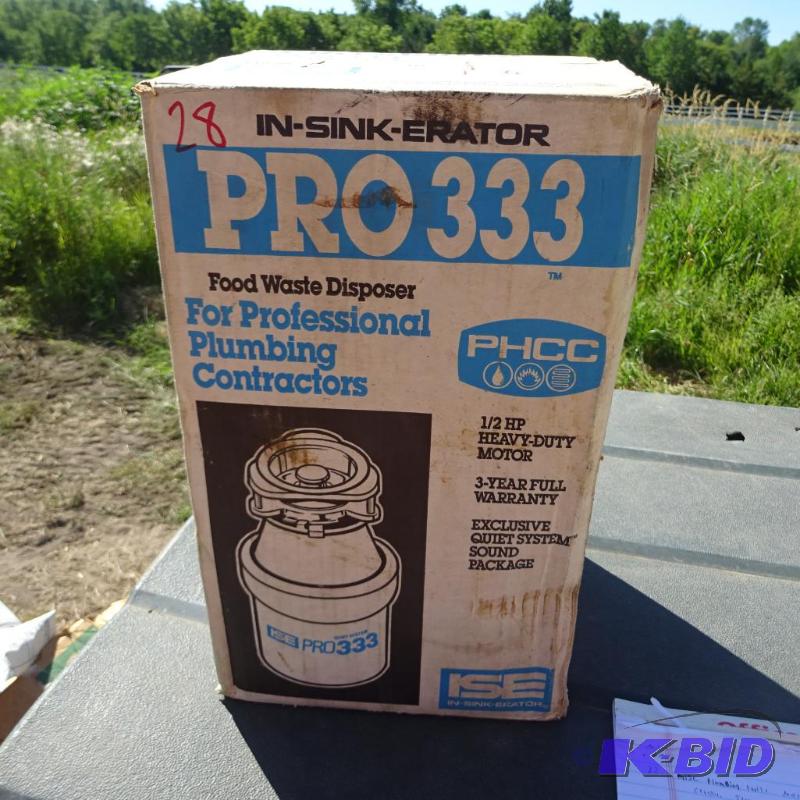 In sink erator food disposal. New Pro 333...