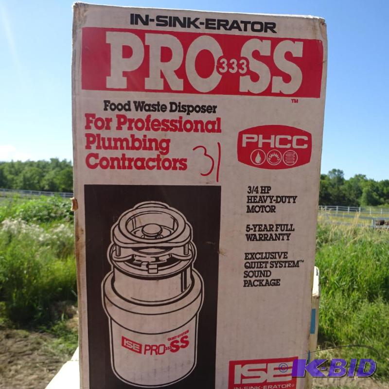 In sink Erator food disposal. Pro 333SS. New...