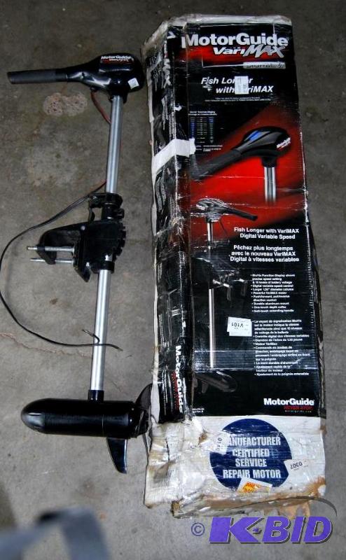 lot 23 image: Motor Guide V55 Vari Max 12v trolling motor, ...