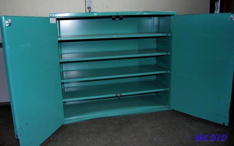 lot 52 image: US Military Medical Upper Wall Cabinet, all s...