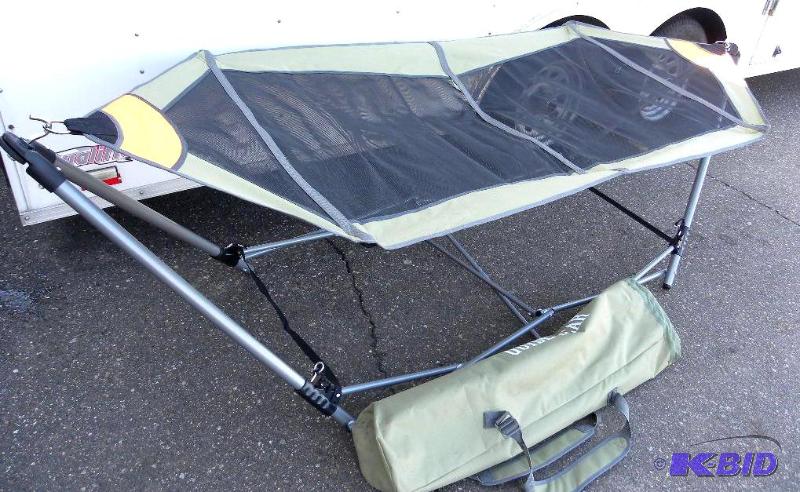 lot 80 image: Portable Folding Hammock, foldable, steel fra...