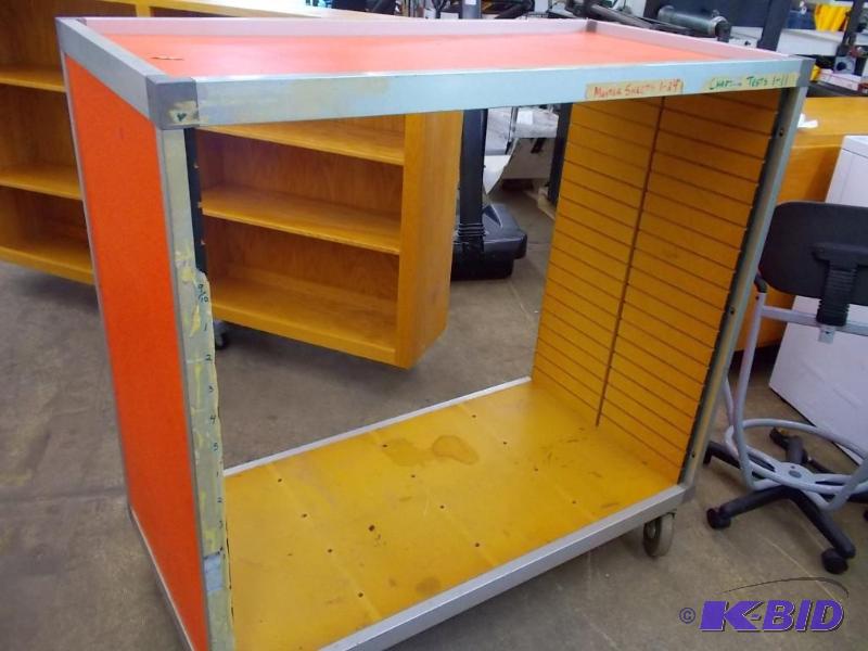 lot 11 image: Rolling Cart  Shelf (Orange)