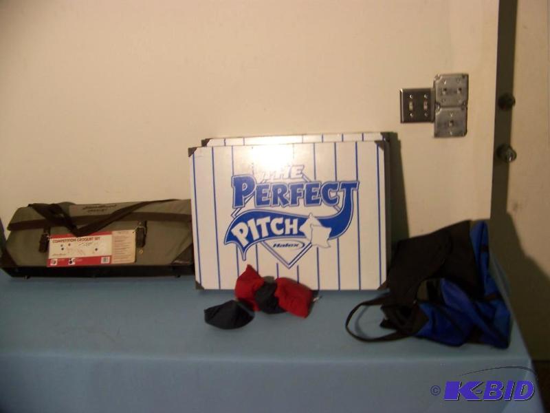 lot 36 image: Croquet and Perfect Pitch Bean Bag Toss Games