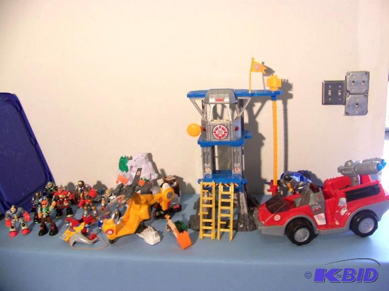 lot 37 image: Rescue Hero Characters, Vehicles and Accessories