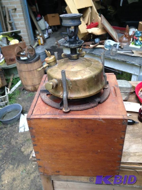 lot 118 image: Sievert Heater in original wood block