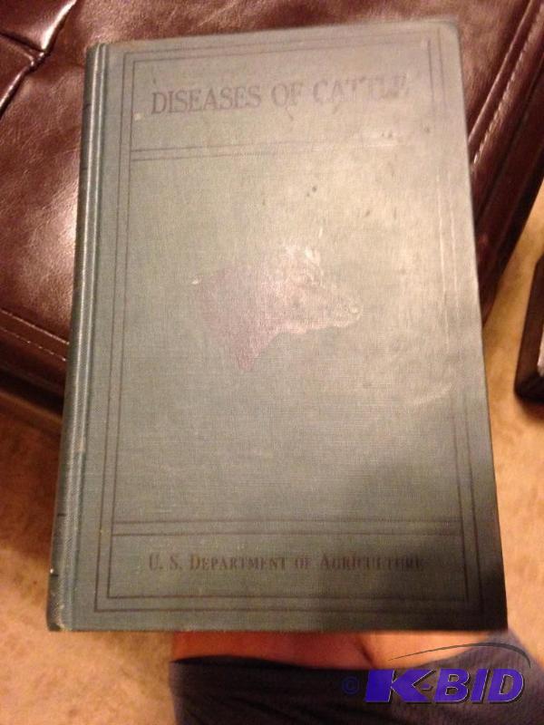 lot 16 image: 1923 Diseases of Cattle Book