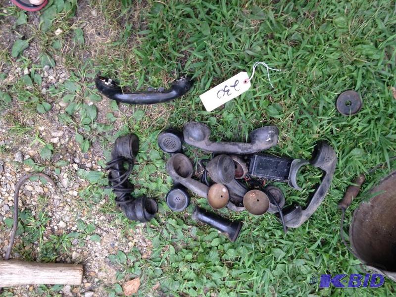 lot 230 image: ANTIQUE PHONE PIECES