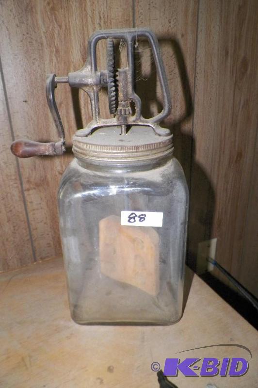 lot 25 image: Antique Butter Churn