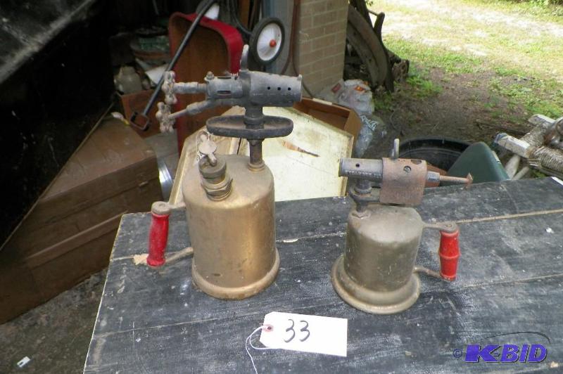 lot 33 image: 2 Antique Torches