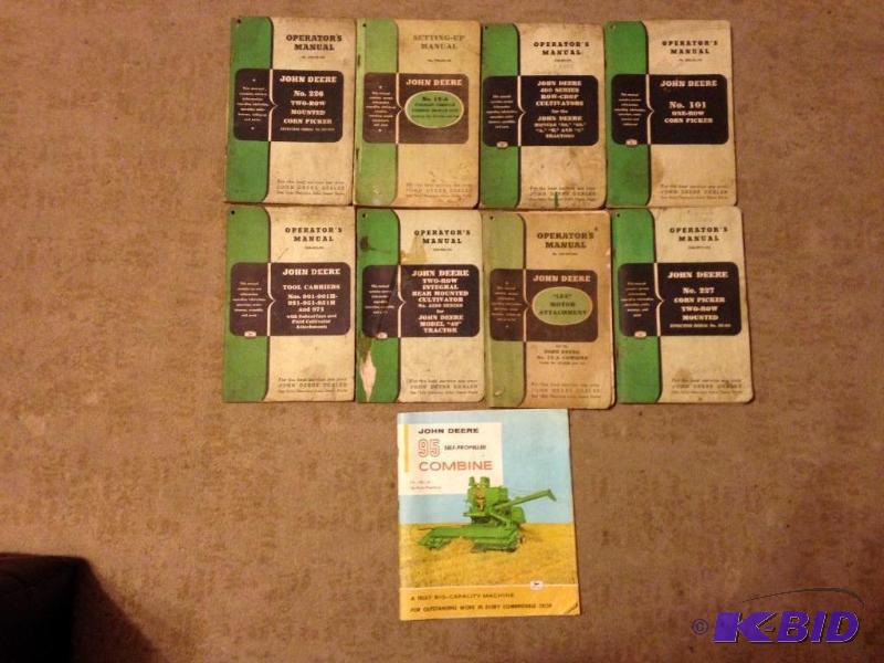 lot 6 image: John Deere Owners Manuals
