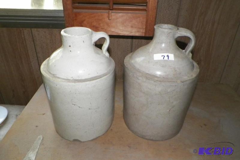 lot 79 image: 2 JUGS AS IS CHIPPED AND CRACKED