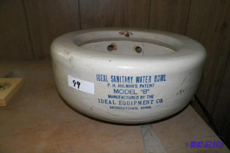 lot 99 image: IDEAL EQUIPMWENT CATTLE WATERING DISH