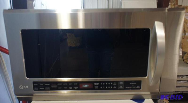 lot 10 image: New LG Microwave Model # (LMHM2017ST) 2-cu. f...