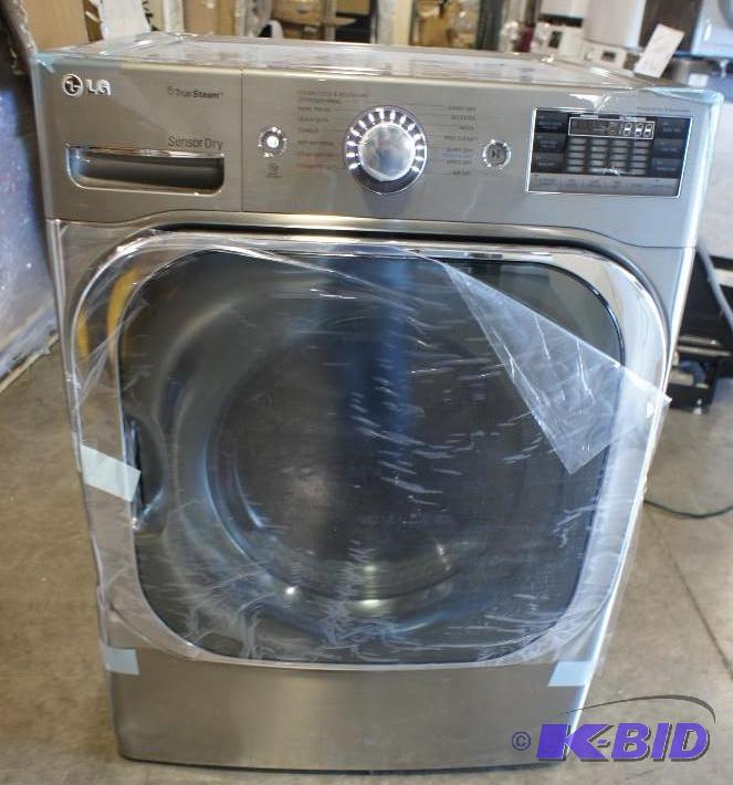 lot 8 image: New LG Dryer Model # (DLGX8001V) LG DLGX8001V...