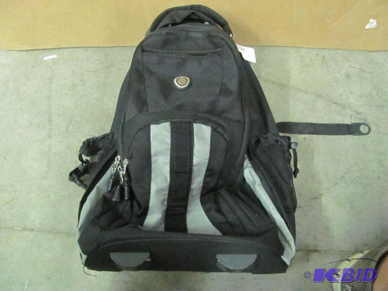 This Black Ballistic Deluxe Rolling Backpack ...